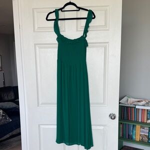Reformation Ruffle Strap Midi Dress